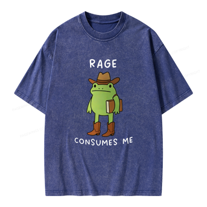 Pagewings Rage Consumes Me Unisex Washed T-shirt
