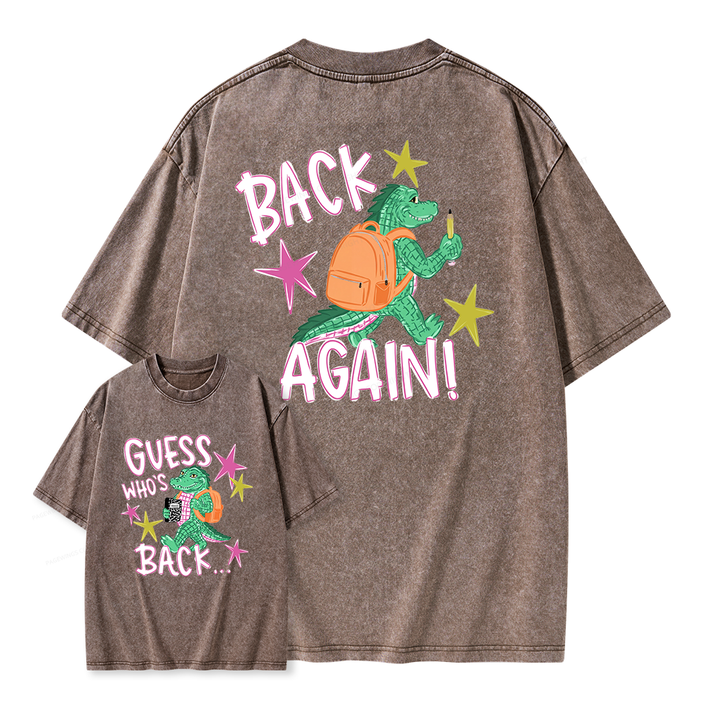 Pagewings First Day Of School Unisex Washed T-shirt
