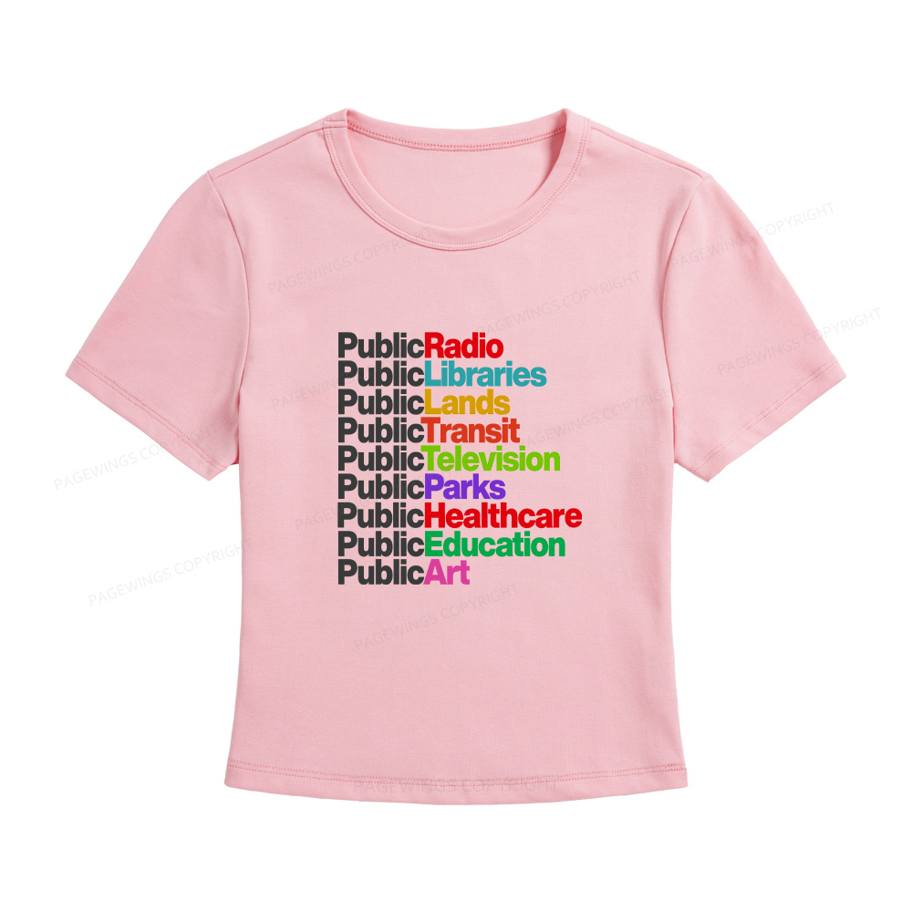 Pagewings Public Libraries Women's Baby Tee