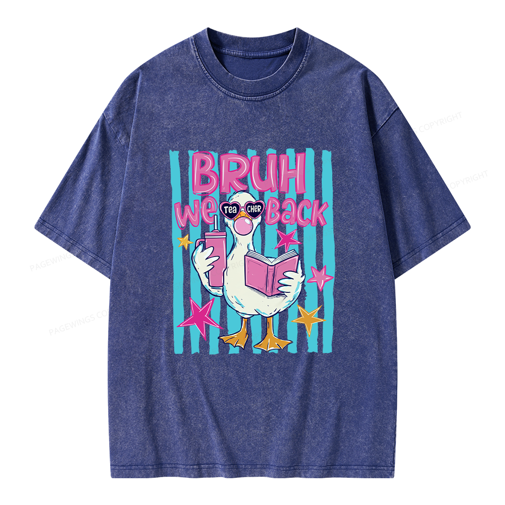 Pagewing Back To School Unisex Washed T-shirt
