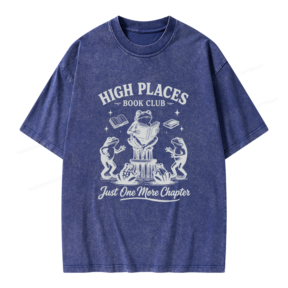 Pagewing Just One More Chapter Unisex Washed T-shirt