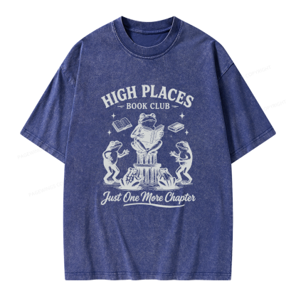 Pagewing Just One More Chapter Unisex Washed T-shirt