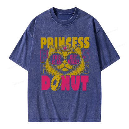 Pagewings Princess Donut Unisex Washed T-shirt