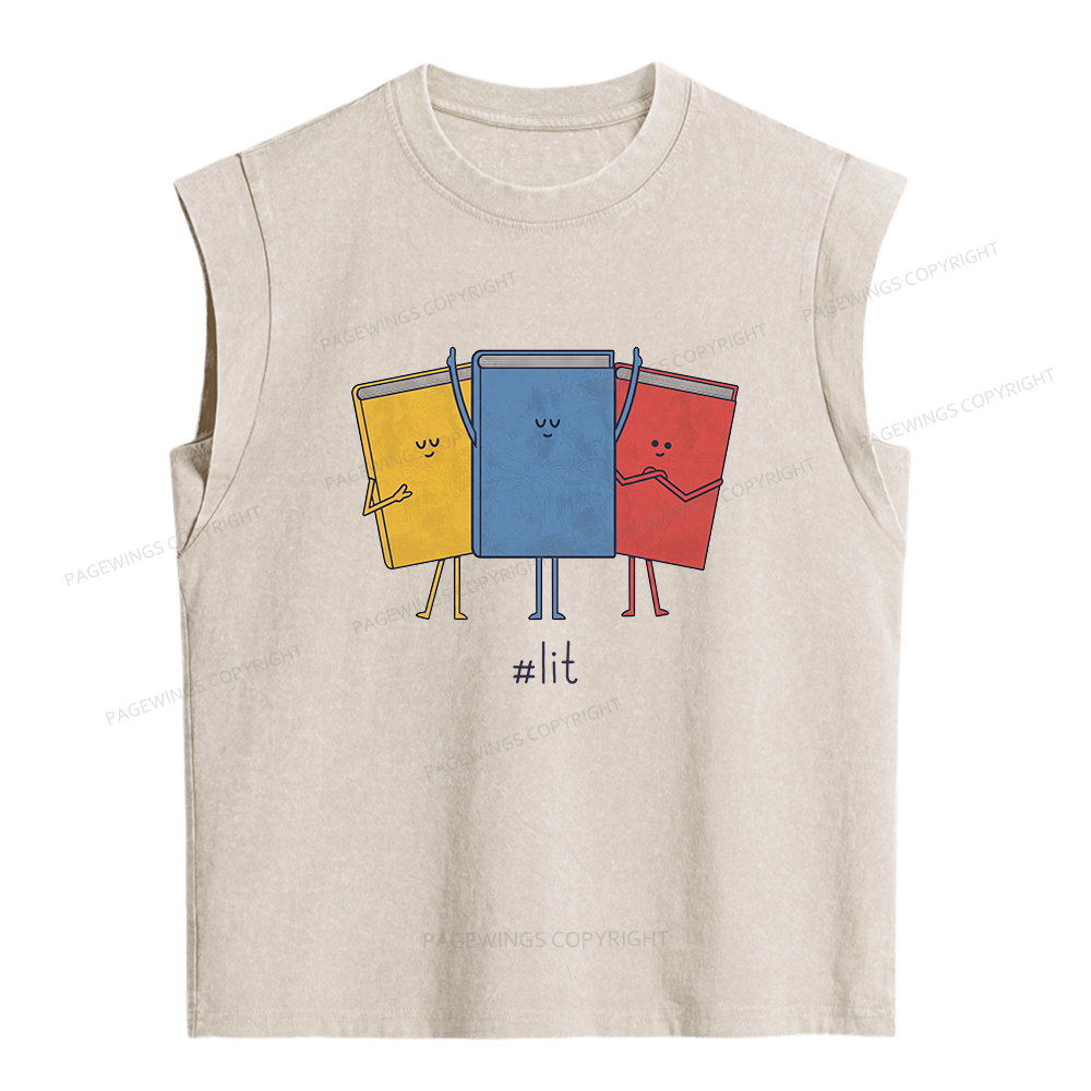 Pagewing Literature Women's Washed Tank Top