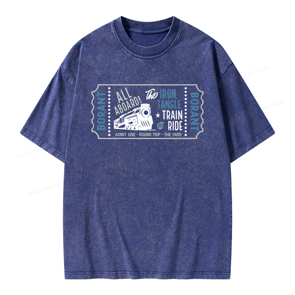 Pagewing Sci Fi Books Lover Unisex Washed T-shirt