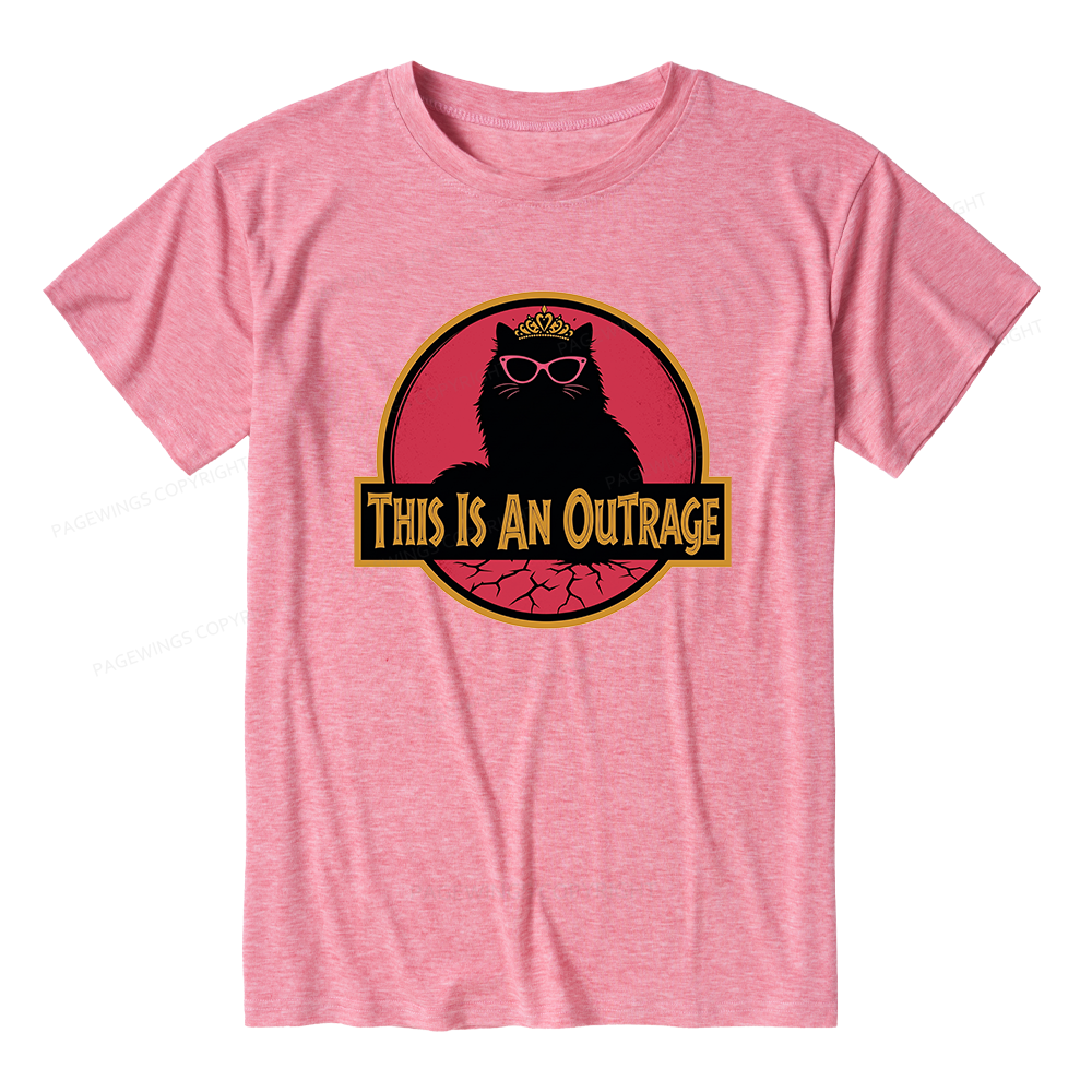 Pagewings Soft This Is An Outrage Unisex Heather T-Shirt