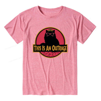 Pagewings Soft This Is An Outrage Unisex Heather T-Shirt