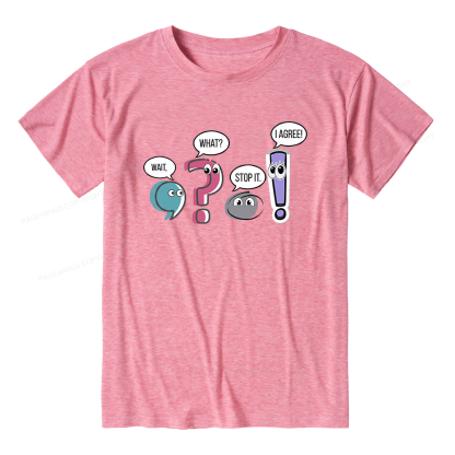 Pagewings Soft Funny Grammar Unisex Heather T-Shirt