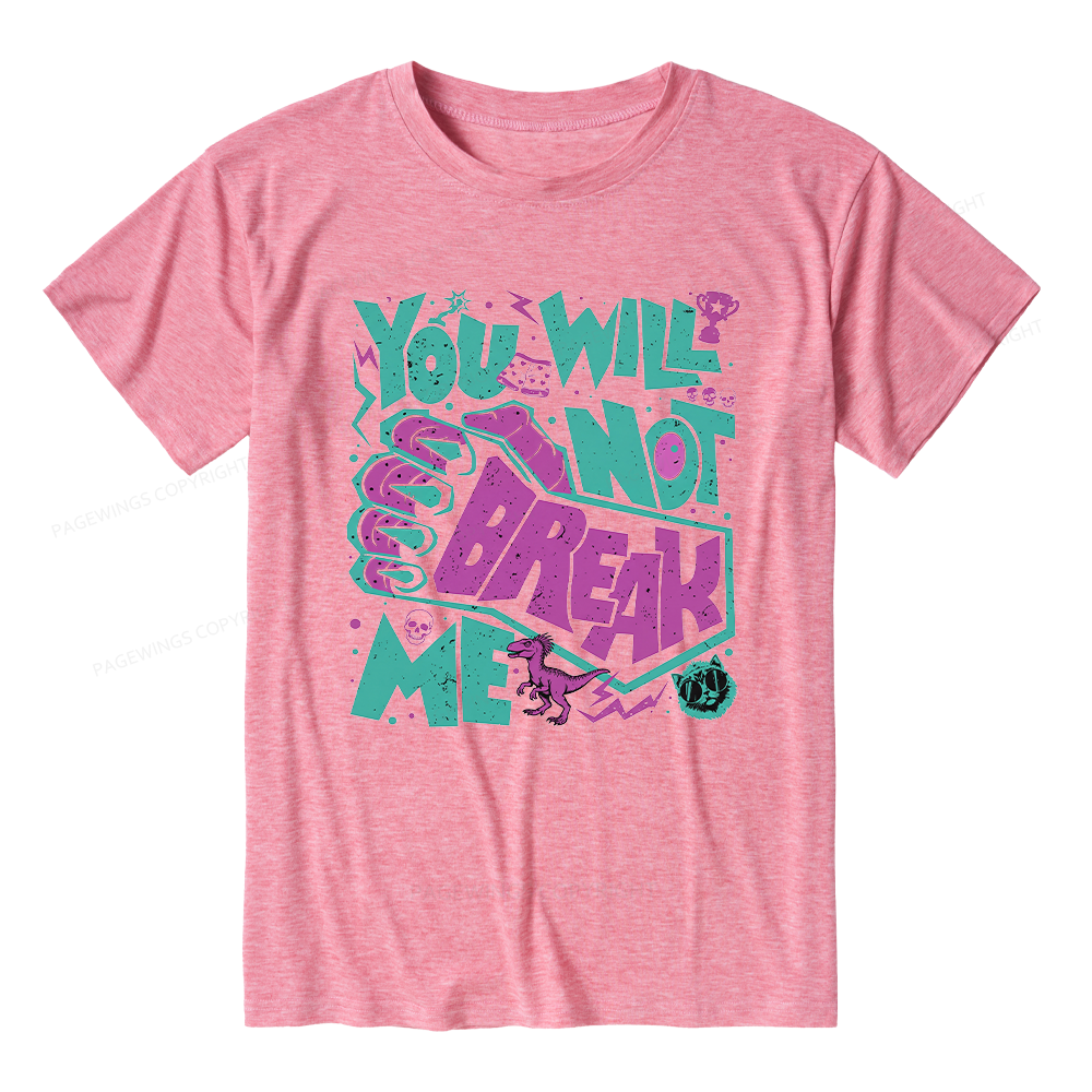 Pagewings Soft You Will Not Break Me Unisex Heather T-Shirt
