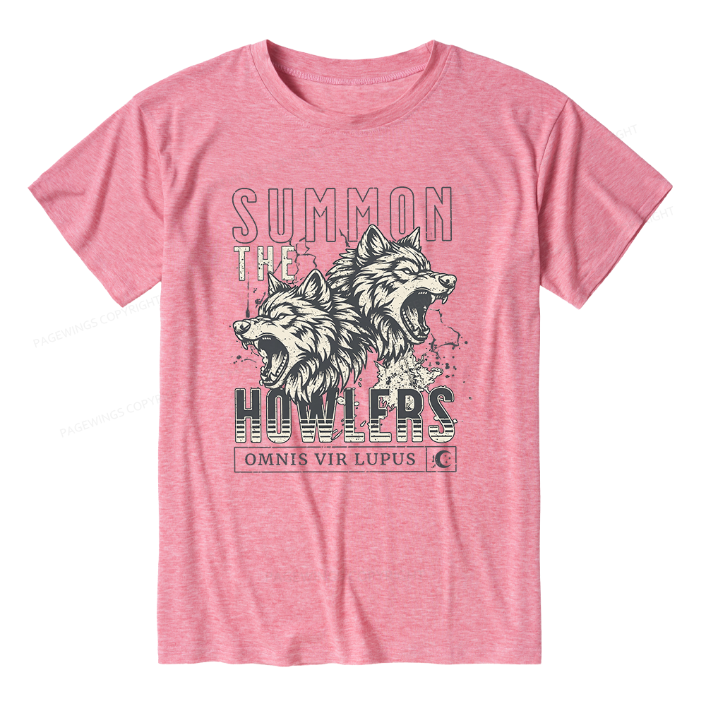 Pagewings Soft Summon The Howlers Unisex Heather T-Shirt