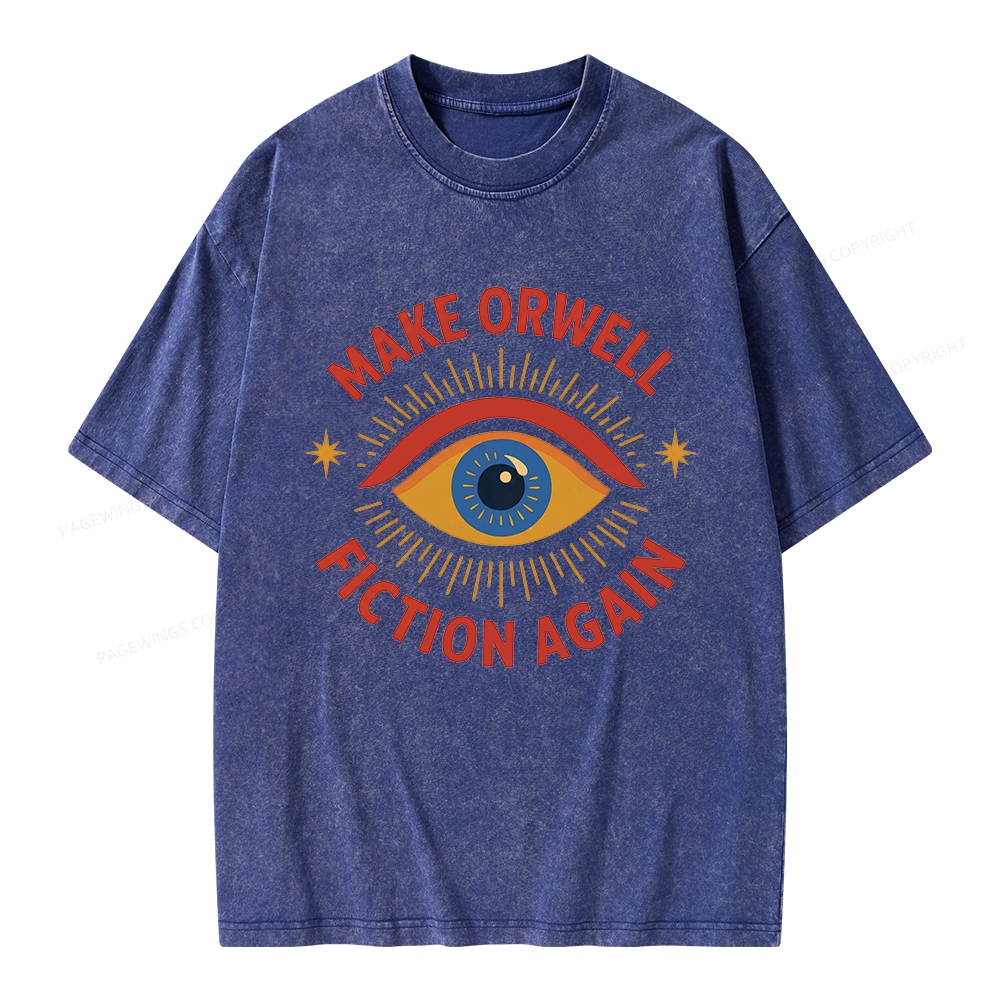 Pagewings Dystopia Quote Unisex Washed T-shirt