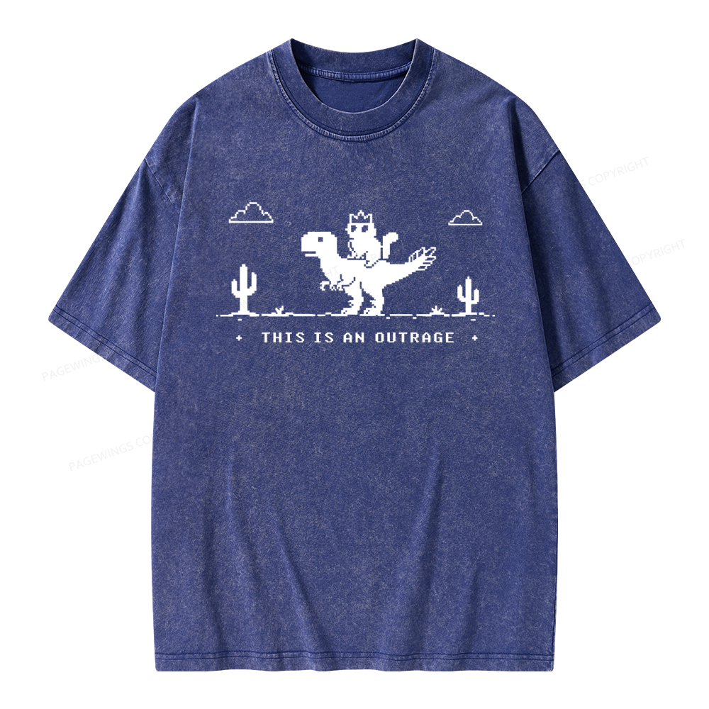 Pagewing Sci Fi Books Lover Unisex Washed T-shirt