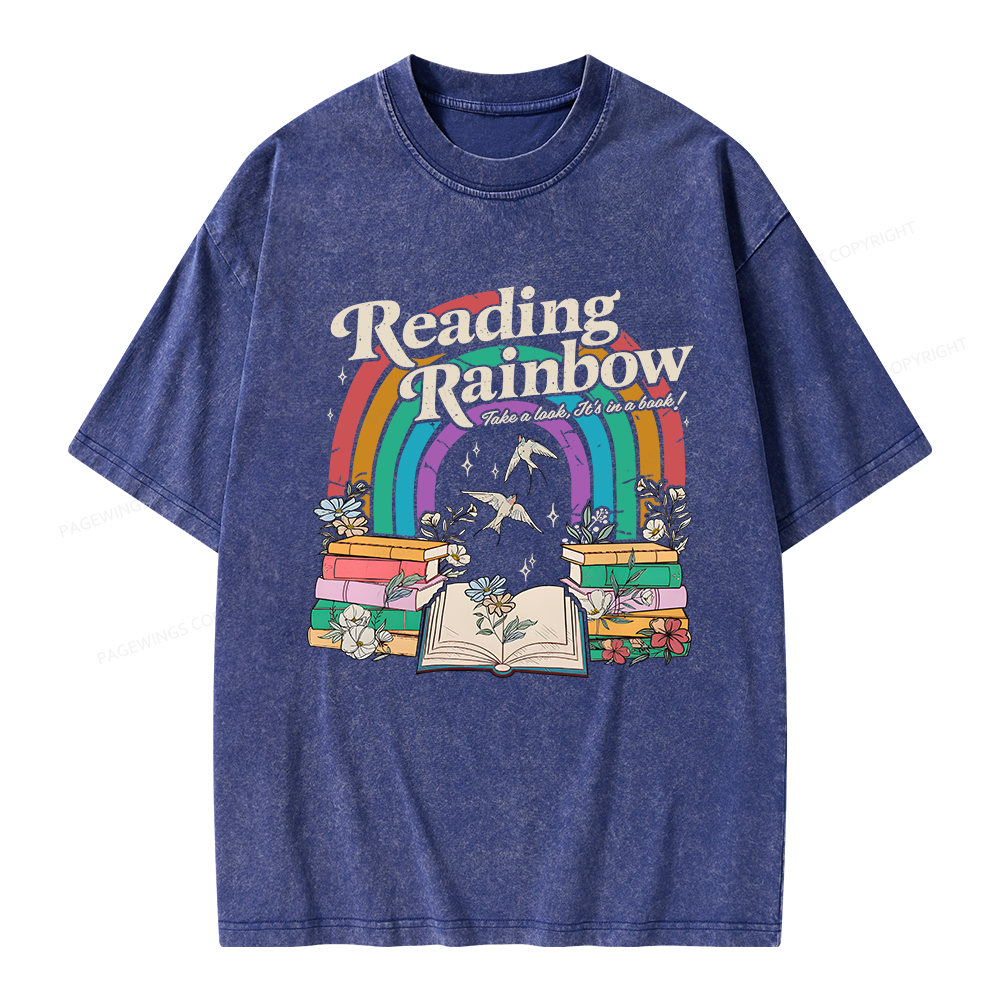 Pagewings Take A Look It's In A Book Unisex Washed T-shirt