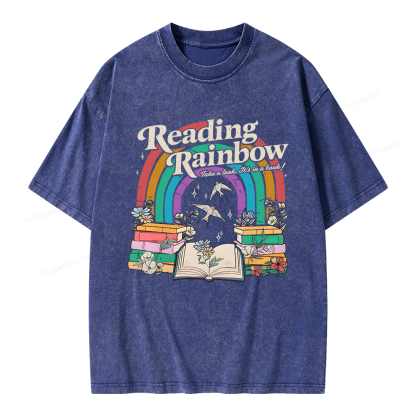 Pagewings Take A Look It's In A Book Unisex Washed T-shirt