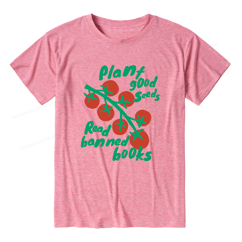 Pagewings Soft Banned Books Literary 12636 Bookish Unisex Heather T-Shirt