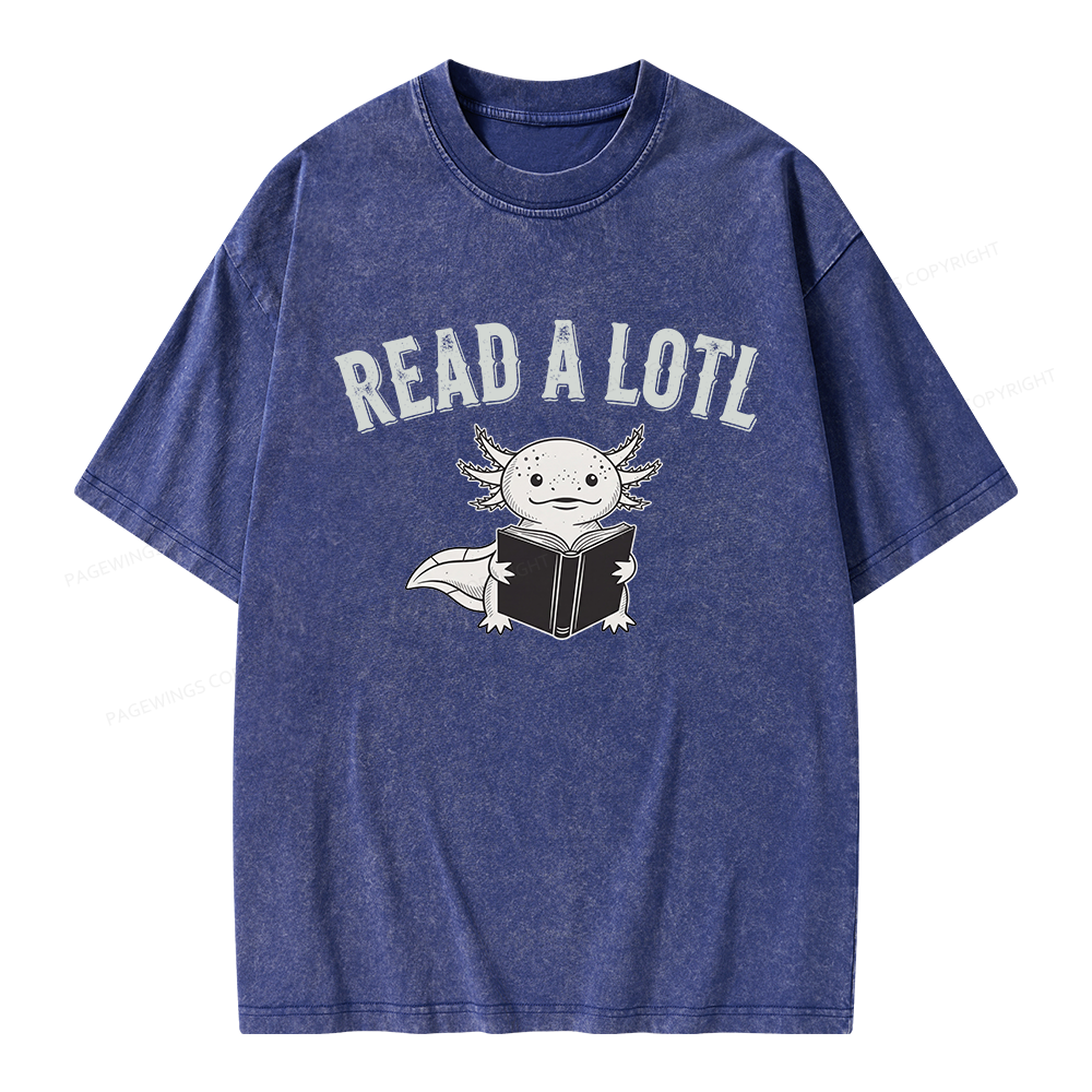 Pagewing Read A Lotl Unisex Washed T-shirt