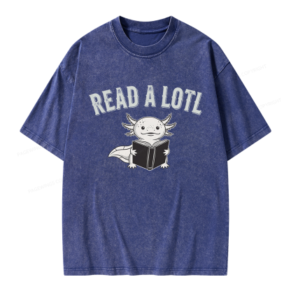 Pagewing Read A Lotl Unisex Washed T-shirt