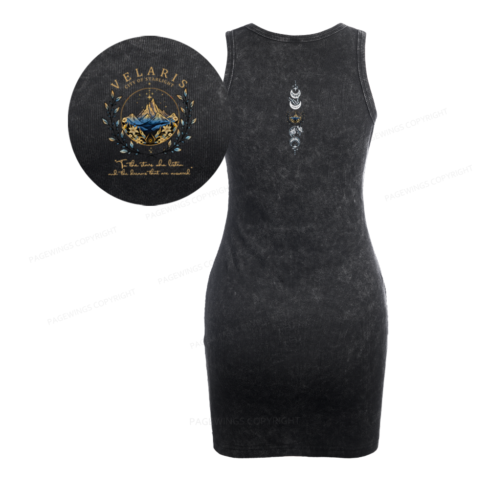 Pagewings Fantasy Book Lovers Bodycon Tank Dress