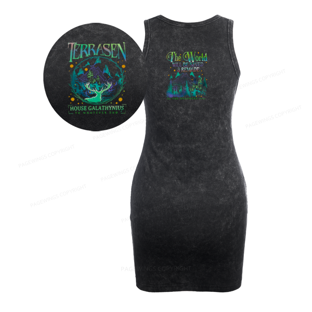 Pagewings Fantasy Bookish Bodycon Tank Dress