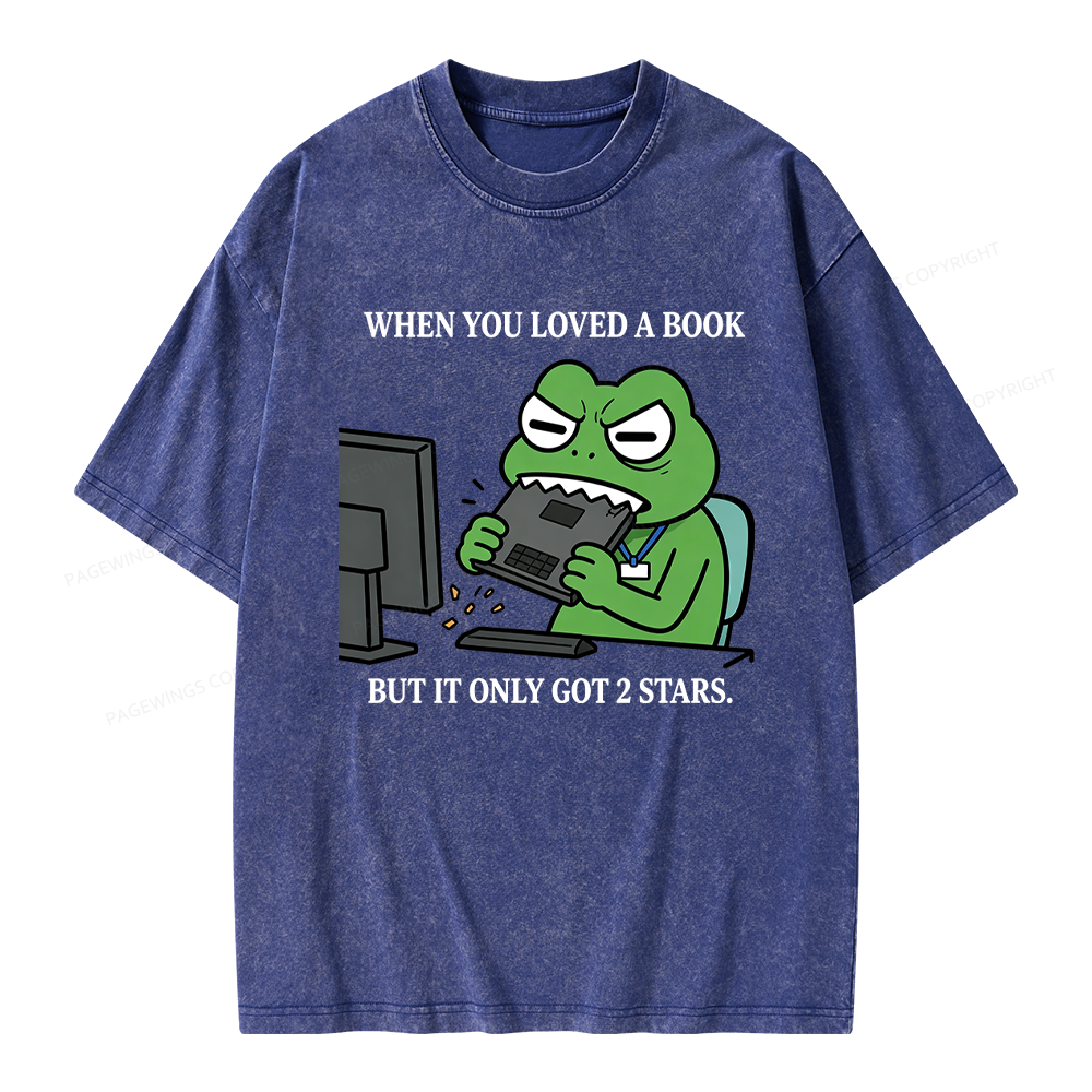 Pagewing When You Loved a Book Unisex Washed T-shirt