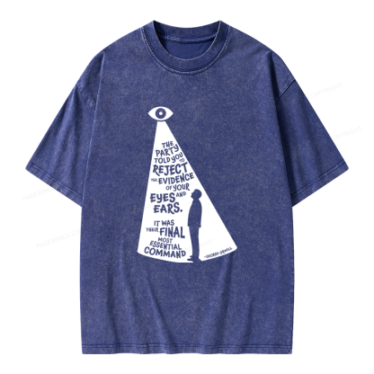 Pagewings Dystopia Quote Unisex Washed T-shirt