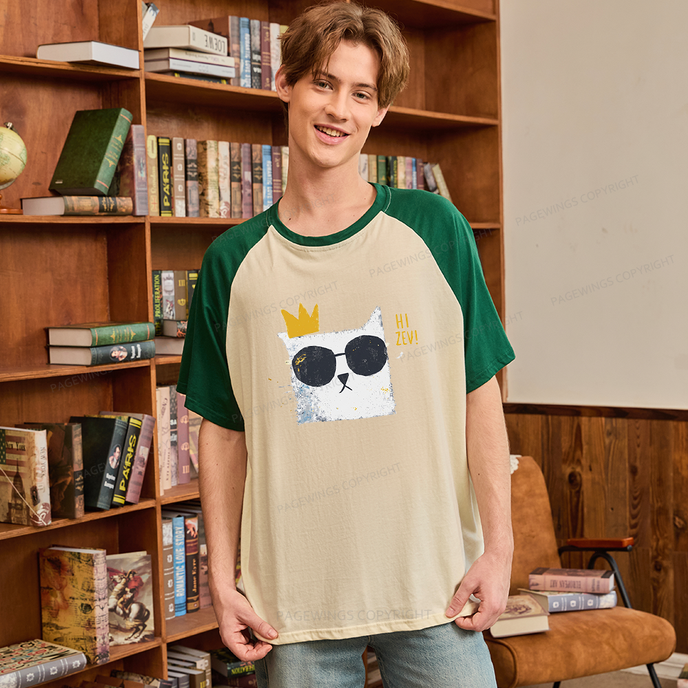 Pagewings Sci Fi Book Lover 15467 Bookish Raglan T-shirt