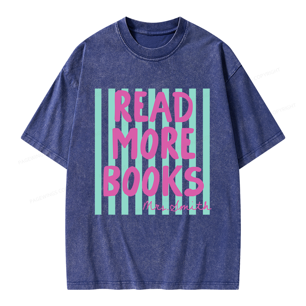 Pagewing Personalized Reading Unisex Washed T-shirt