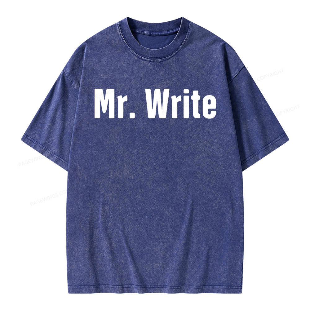 Pagewing Funny Novelist Writer Unisex Washed T-shirt