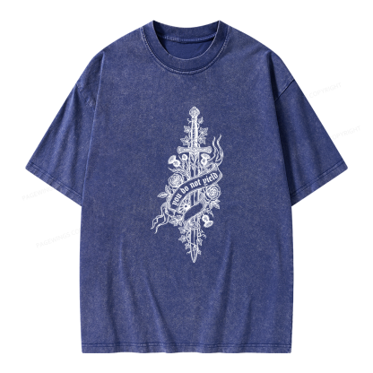 Pagewing Reading Fantasy Bookish Unisex Washed T-shirt