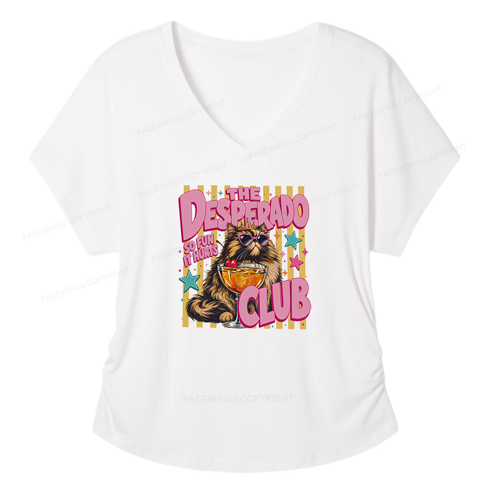 Pagewings Desperado Club Soft Women's Modal V-neck T-shirt  