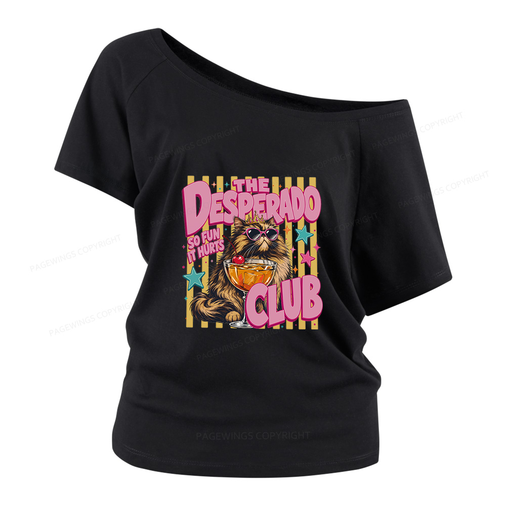 Pagewings Desperado Club Women Off Shoulder T-shirts