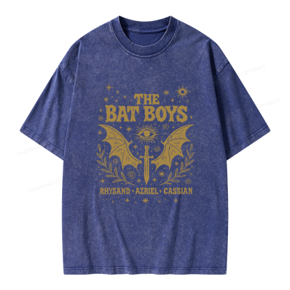 Pagewing Reading Fantasy Bookish Unisex Washed T-shirt