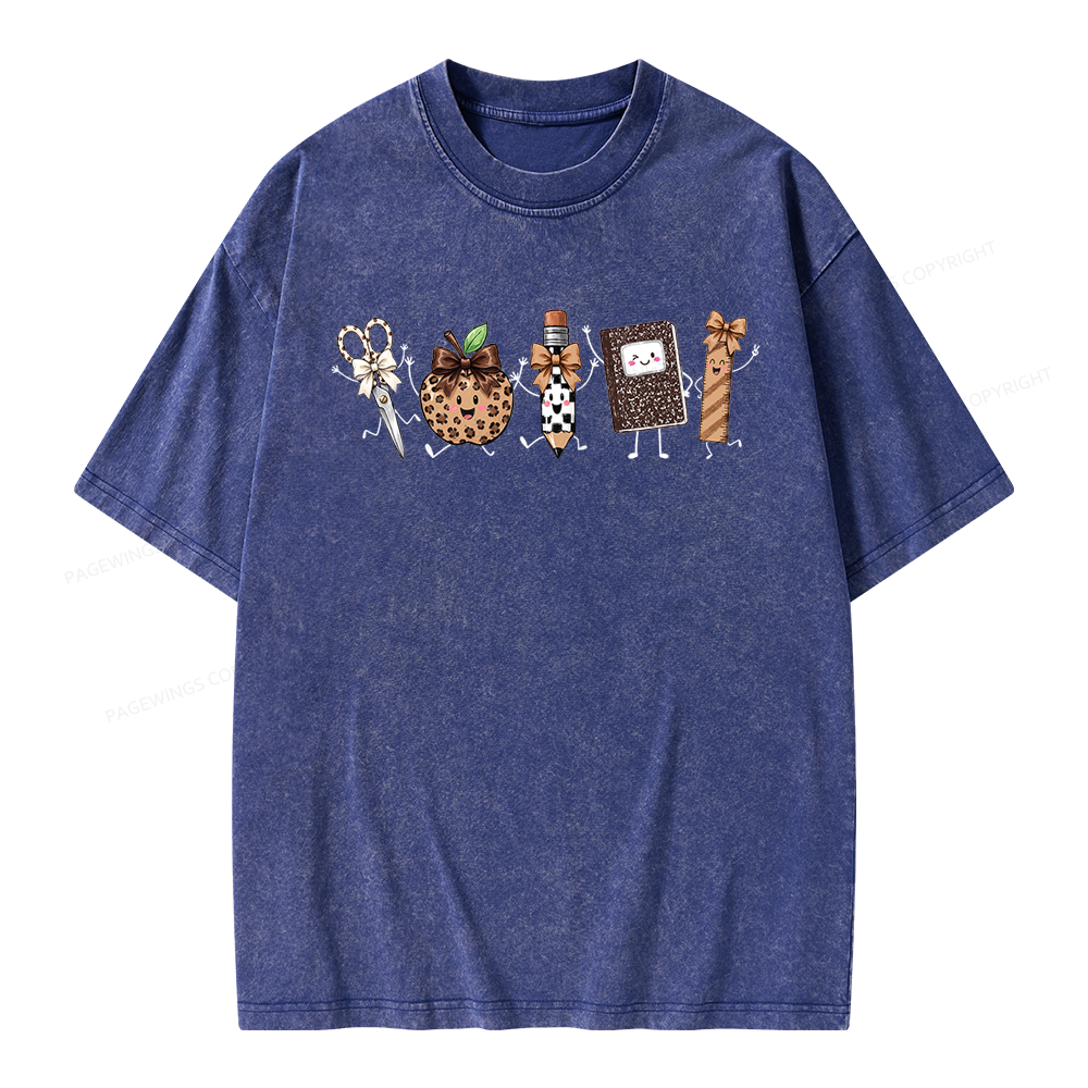 Pagewings It's a Good Day for Learning Unisex Washed T-shirt
