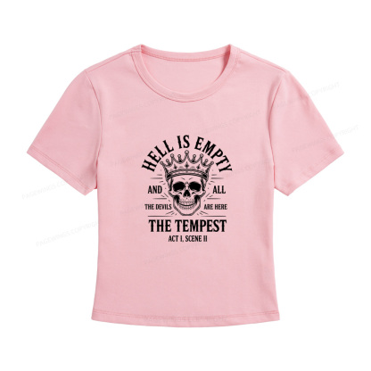 Pagewings Hell is Empty and All The Devils are Here Women's Baby Tee
