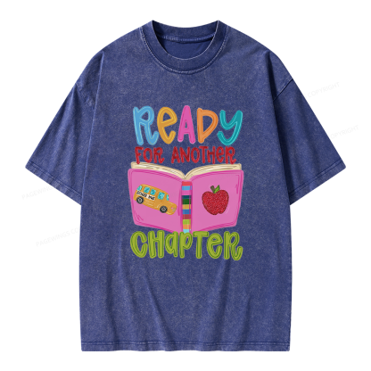 Pagewings Ready for Another Chapter Unisex Washed T-shirt