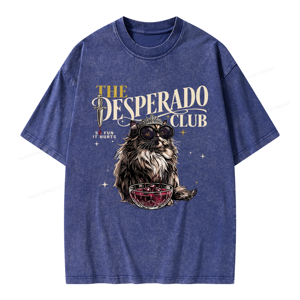 Pagewings The Desperado Club Unisex Washed T-shirt