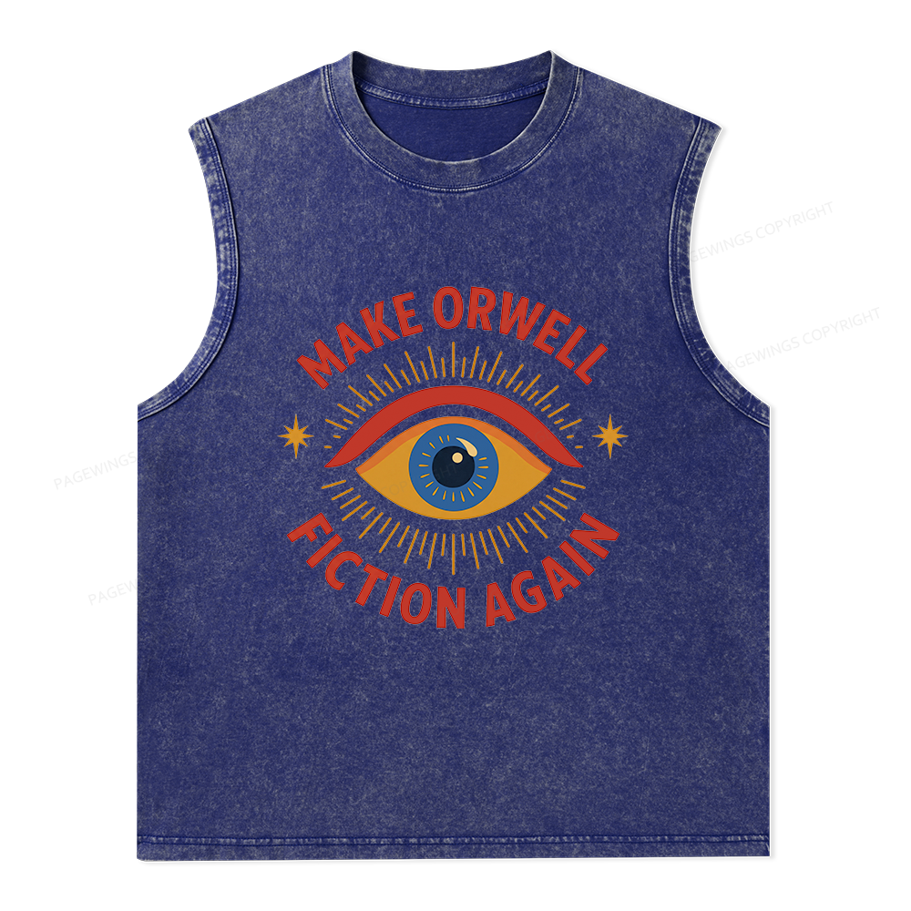Pagewings Dystopia Quote16117 Bookish Unisex Washed Tank Top