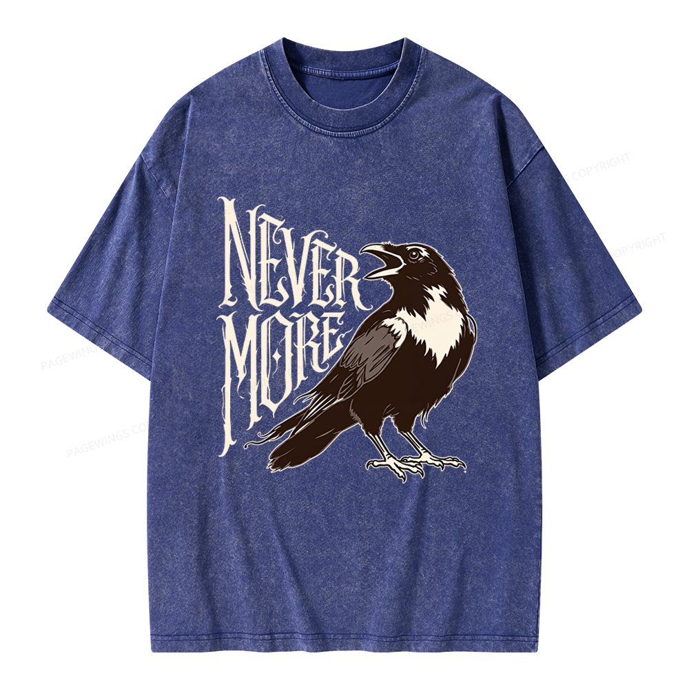 Pagewing Nevermore Unisex Washed T-shirt