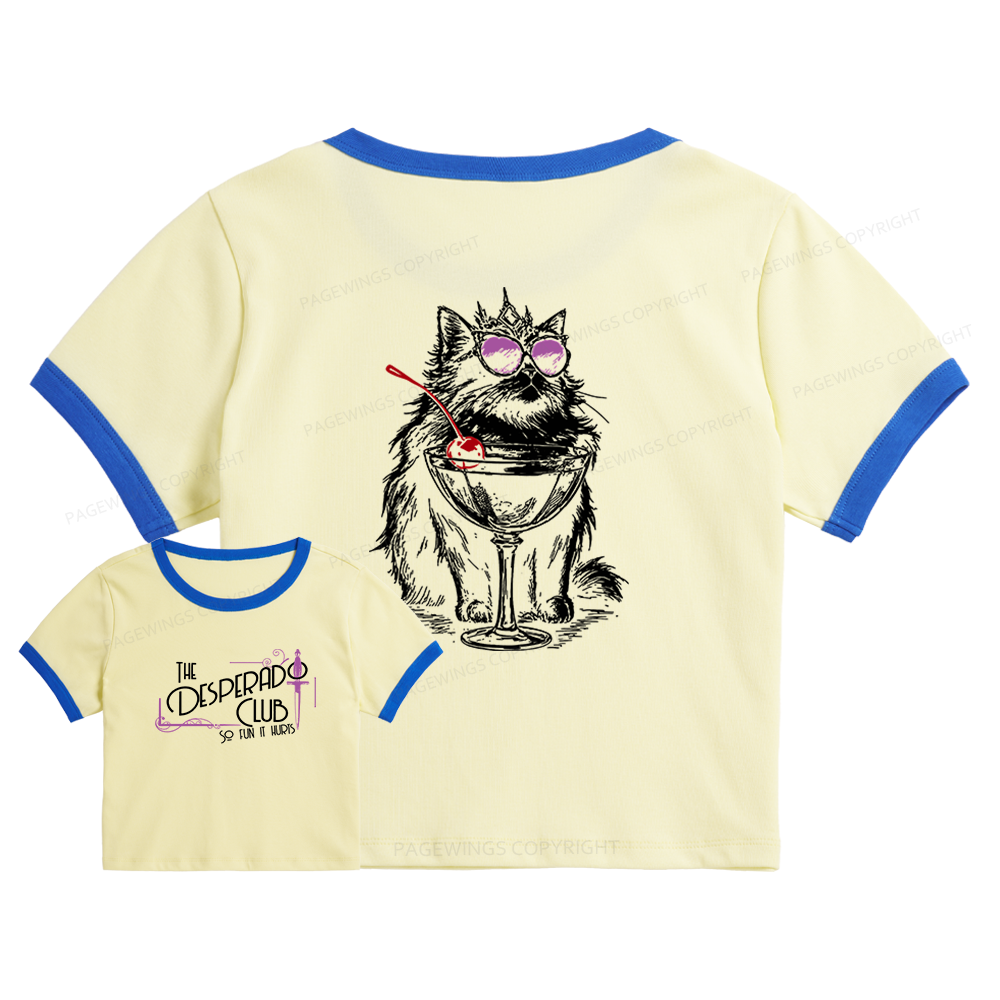 Pagewings Desperado Club 15506 Bookish Baby Tee Cropped Ringer T-Shirt