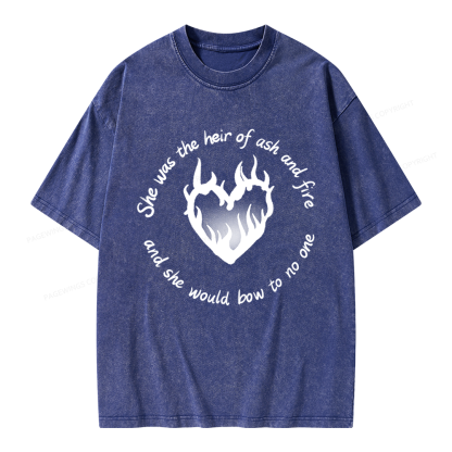 Pagewing Fantasy Book Lover Unisex Washed T-shirt
