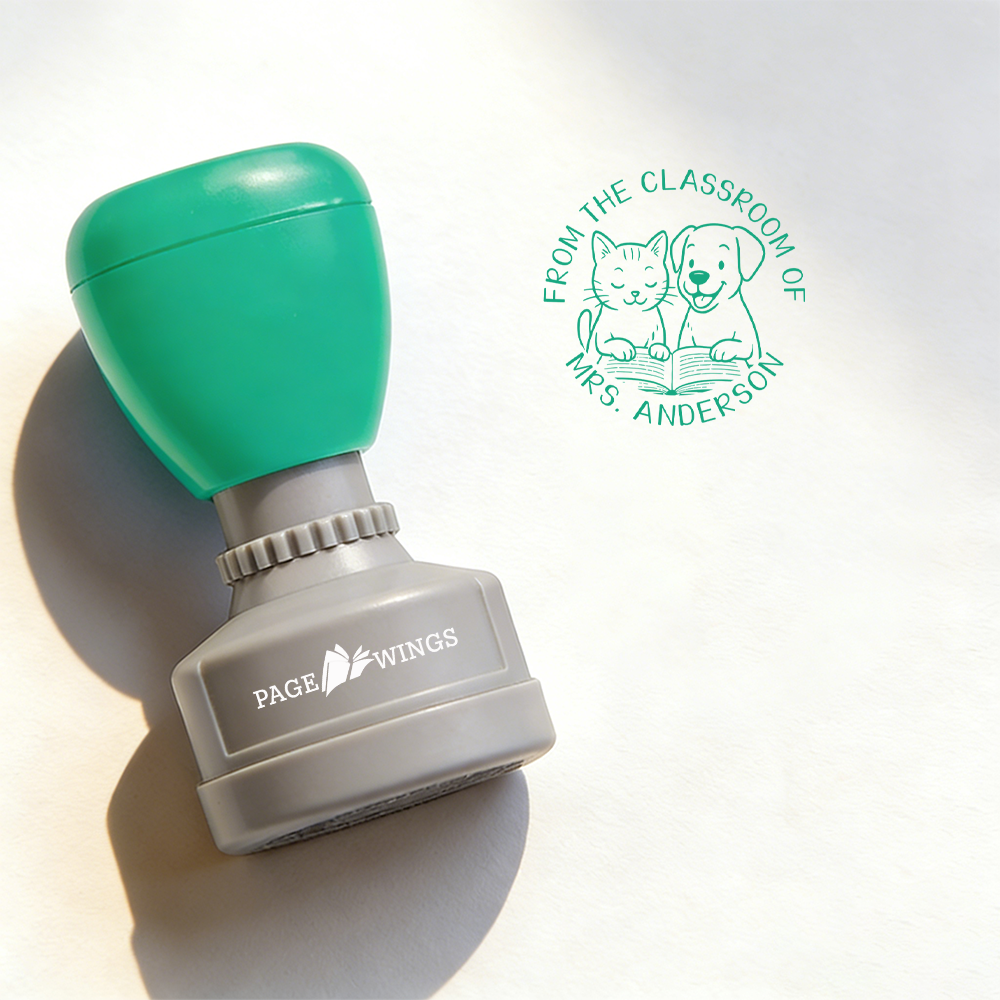 Pagewings Personalized Classroom Teacher Stamp