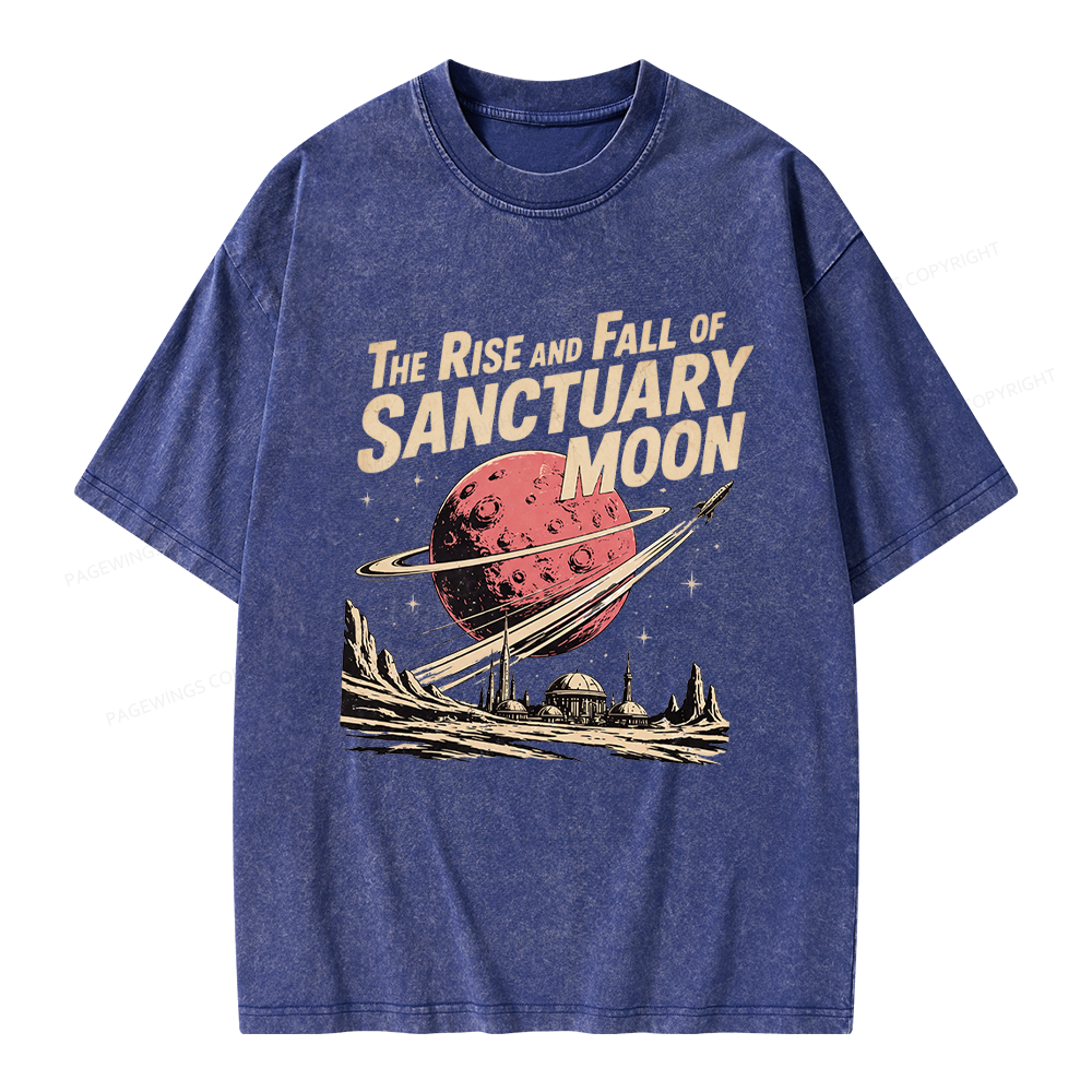 Pagewing Sanctuary Moon Unisex Washed T-shirt