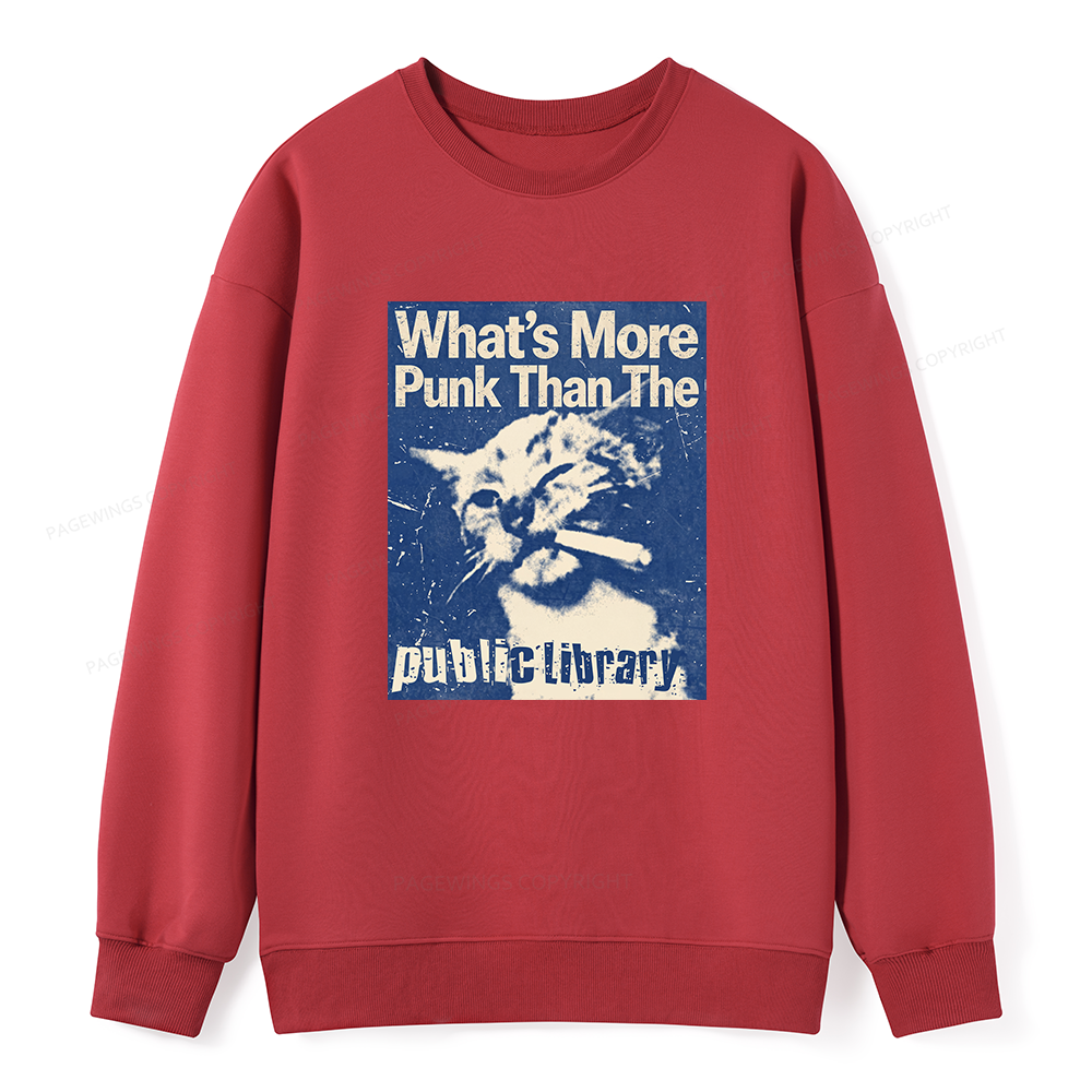 Pagewings What's More Punk Than The Public Library Unisex Classic Sweatshirt