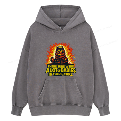 Pagewings A Lot Of Babies In There15452 Book Unisex Washed Hoodie