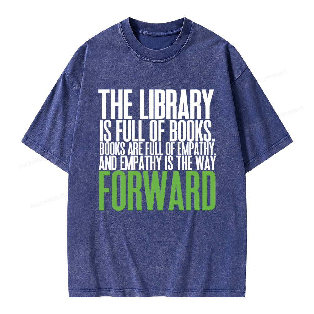 Pagewings Books Are Full of Empathy Unisex Washed T-shirt