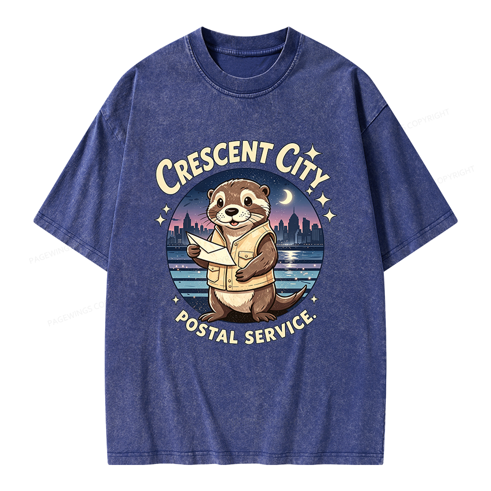 Pagewings Fantasy Reader Unisex Washed T-shirt