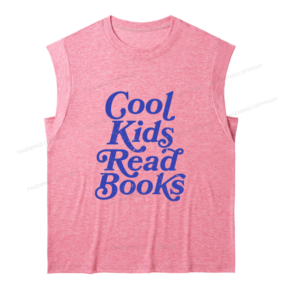 Pagewings Cool Kids Read Books11346 Bookish Women's Heather Tank Top