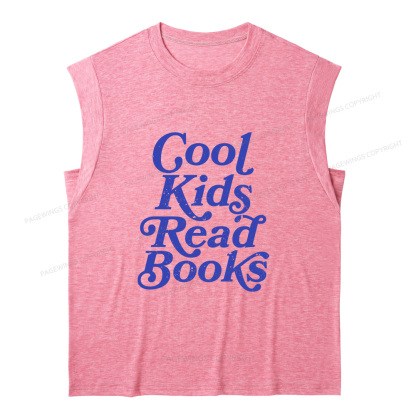 Pagewings Cool Kids Read Books11346 Bookish Women's Heather Tank Top