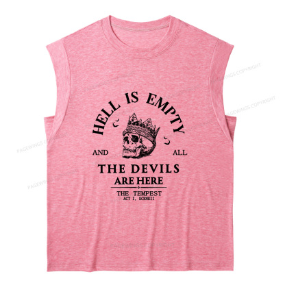 Pagewings Hell Is Empty And All The Devils Are Here12082 Bookish Women's Heather Tank Top