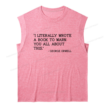 Pagewings I Literally Wrote A Book To Warn13029 Bookish Women's Heather Tank Top